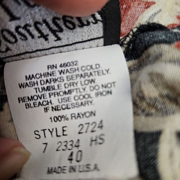 SOUTHERN LADY VINTAGE ALINE MIDI  SKIRT WOMENS 10 FLORAL sz 40 USA - Picture 6 of 8